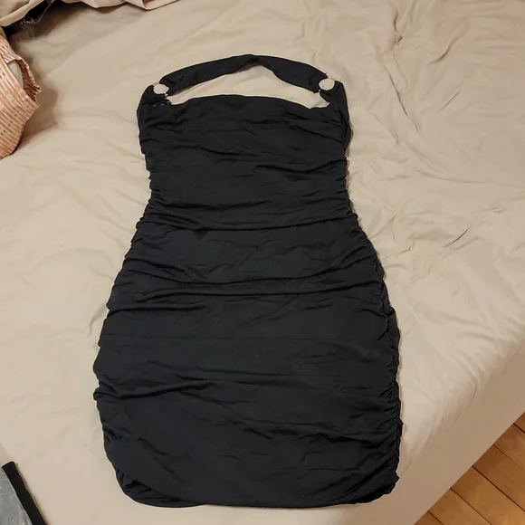 brynn mini dress black Brynn Drawstring Short in Midnight Sky – Isalis